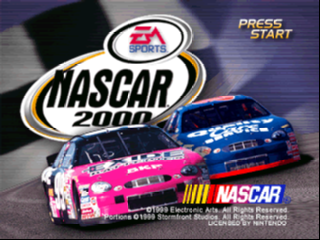 NASCAR 2000 (USA) Title Screen